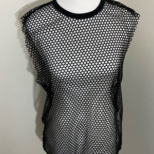 Zyia NWT XL Don’t Mesh With Me Swim Cover Up Black